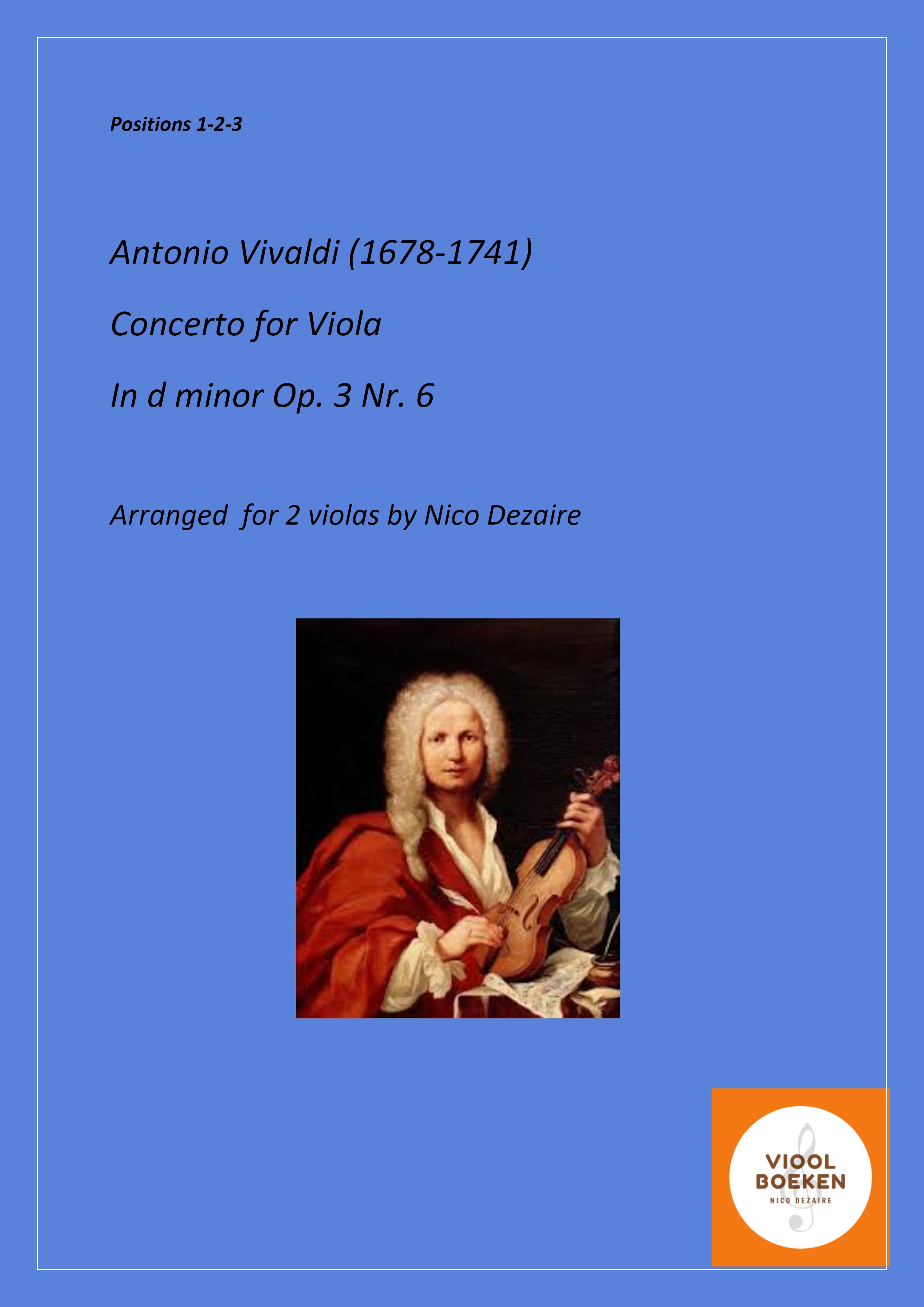 Concerto in d minor (A. Vivaldi)  arr. for 2 violas (e-book)