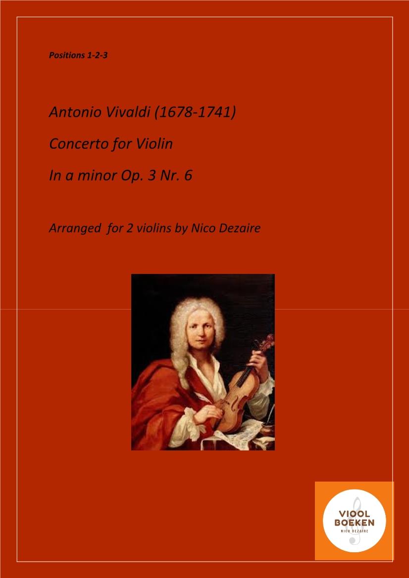 Concerto in a minor (A. Vivaldi)  arr. for 2 violins (e-book)